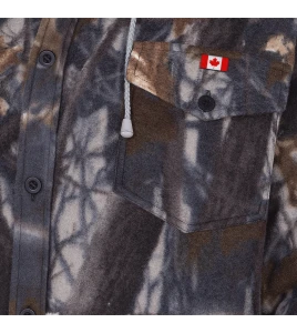 Chandail à capuchon matelassé en molleton pour homme de couleur camouflage, chemise de chasse, vendu à l’unité