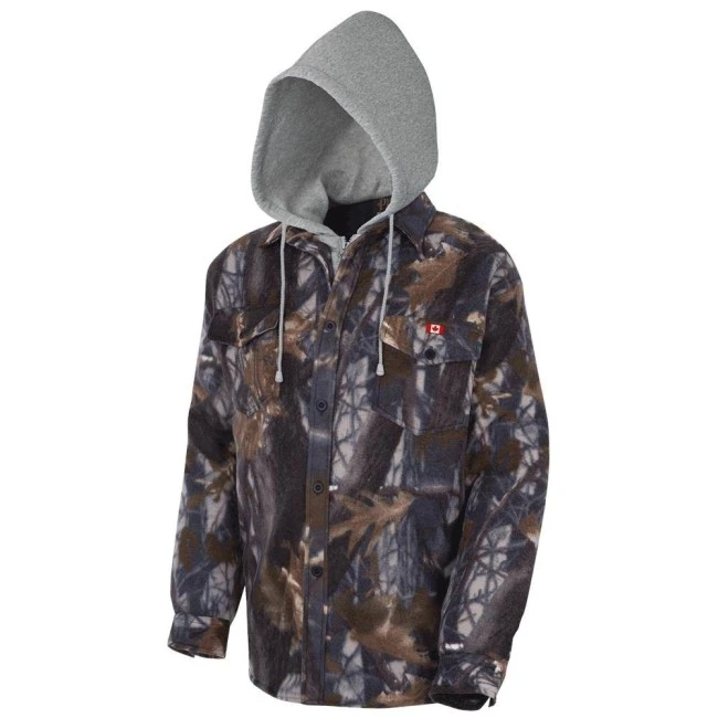 Chandail à capuchon matelassé en molleton pour homme de couleur camouflage, chemise de chasse, vendu à l’unité Chandail à capuchon matelassé en molleton pour homme de couleur camouflage, chemise de chasse, vendu à l’unité