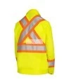 Manteau de sécurité routière Pioneer jaune haute visibilité pour femme classe 2, niveau 2, XS à 3XL