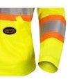 Pioneer woman yellow high-visibility safety jacket, class 2, level 2, 5 pockets, front zip