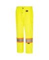 Pioneer woman yellow high-visibility safety pants, class 2, level 2, 5 pockets, front zip