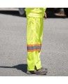 Pioneer woman yellow high-visibility safety pants, class 2, level 2, 5 pockets, front zip