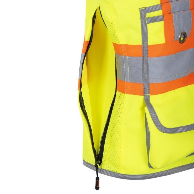 Reflective Yellow Vest Bulk Pack 5-Pack Safety Vests - High Visibility ...