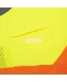 Pioneer women's high-visibility yellow 6693W surveyor's vest, 150 denier woven twill, 15 pockets