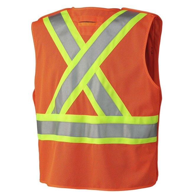 Veste de sécurité Pioneer® 6935, orange haute visibilité, détachable avec dos en maille, zipper,4 poches, vendue à l’unité Veste de sécurité Pioneer® 6935, orange haute visibilité, détachable avec dos en maille, zipper,4 poches, vendue à l’unité