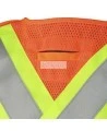 Pioneer® 6935 safety vest, high-visibility orange, detachable with mesh back, zipper, 4 pockets, sold individually