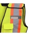 Pioneer 489 safety vest, yellow high-visibility, detachable mesh complement, zipper, 6 pockets, sold individually