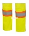 Women's yellow safety overalls for road safety, breathable, with reflective stripes, Pioneer model 6000W