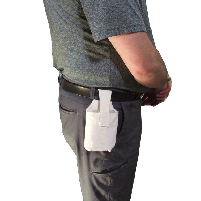 Denim fire pouch that holds a bottle of ABC powder (EX225) Denim fire pouch that holds a bottle of ABC powder (EX225)
