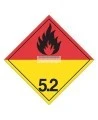 Organic peroxides, class 5.2 placard, 10-3/4 in X 10-3/4 in.