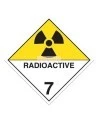 Radioactive materials, class 7, placard, 10 3/4 in X 10 3/4 in., For the transport of hazardous materials.