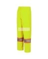 Women's high-visibility yellow waterproof pant, Pioneer model 5629W, reflective tape, sizes XS to 4XL