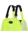 Yellow waterproof bib pants polyester-PU, 300 D with reflective stripes, Pioneer 5629, sizes S to 5XL