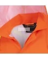 Manteau imperméable long de couleur orange haute visibilité, Pioneer modèle 5630, bande réfléchissante, grandeur P à 5XL