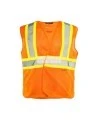 Ground Force flame-retardant traffic vest, orange, 5-point detachable, sold individually