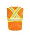 Ground Force flame-retardant traffic vest, orange, 5-point detachable, sold individually