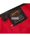 Veste de sécurité d’arpenteur, basse visibilité rouge 150D, 16 poches avec fermeture à bouton pression, vendue à l’unité