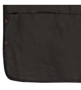 Veste de sécurité d’arpenteur, basse visibilité noire 150D, 16 poches avec fermeture à bouton pression, vendue à l’unité