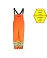 Hi-Viz orange Handyman® 300D pants for extreme conditions with silver & yellow stripes, CSA, Class 2, Level 2 (S-3XL)