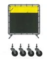 Casters for portable welding screen (4 units)