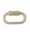 Semi-automatic, self-locking, oval-shaped carabiner. 11 mm opening, withstands a force of 5620 lbs (25 kN). Sold individually