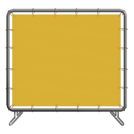 Welding screen, yellow translucent vinyl, choice of number of panels and sizes
