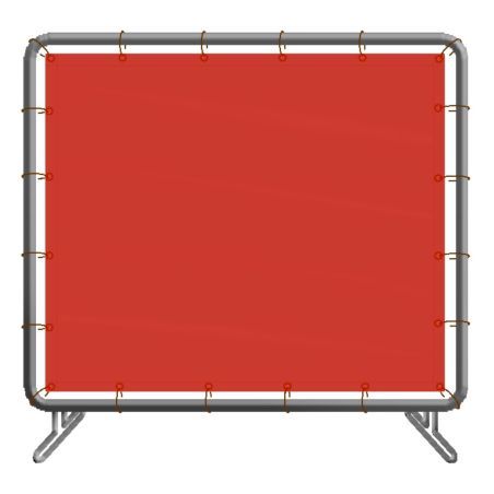 Écran de soudure, vinyle translucide de couleur orange, choix du nombre de panneaux et grandeurs