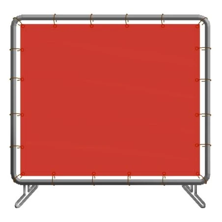 Welding screen, orange translucent vinyl, choice of number of panels and sizes