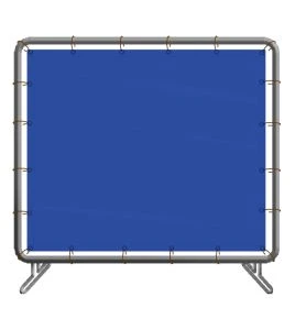 Welding screen, blue translucent vinyl, choice of number of panels and sizes