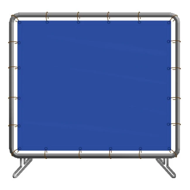 Welding screen, blue translucent vinyl, choice of number of panels and sizes