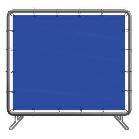 Welding screen, blue translucent vinyl, choice of number of panels and sizes