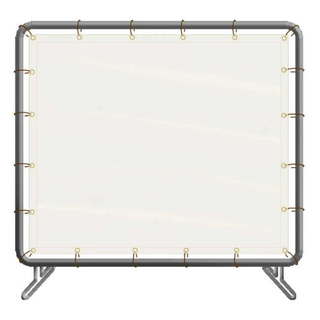 Écran de vinyle clair 16 mils, choix du nombre de panneaux et grandeurs