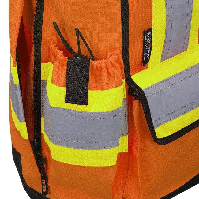 Pioneer V1022450-XL Hi-Viz Reversible Insulated Safety Vest – Orange, XL, CSA/ANSI Class 2, With Pockets & D-Ring