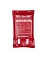Couverture ignifuge anti-feu en fibre de verre tissée, 6 X 5 pi, emballée dans une pochette en PVC dégagement rapide