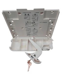 Wall-mounted container for medical waste, sharps - 5.1 L (1.3 US gallons).