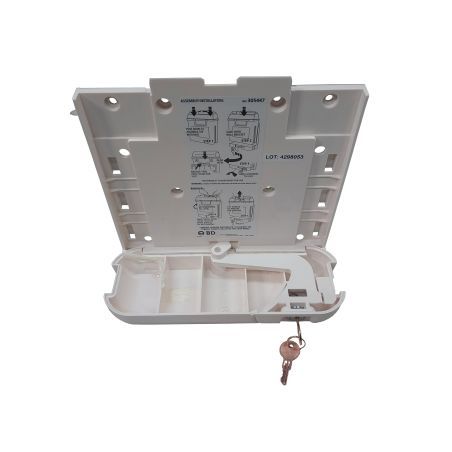 Wall-mounted container for medical waste, sharps - 5.1 L (1.3 US gallons).