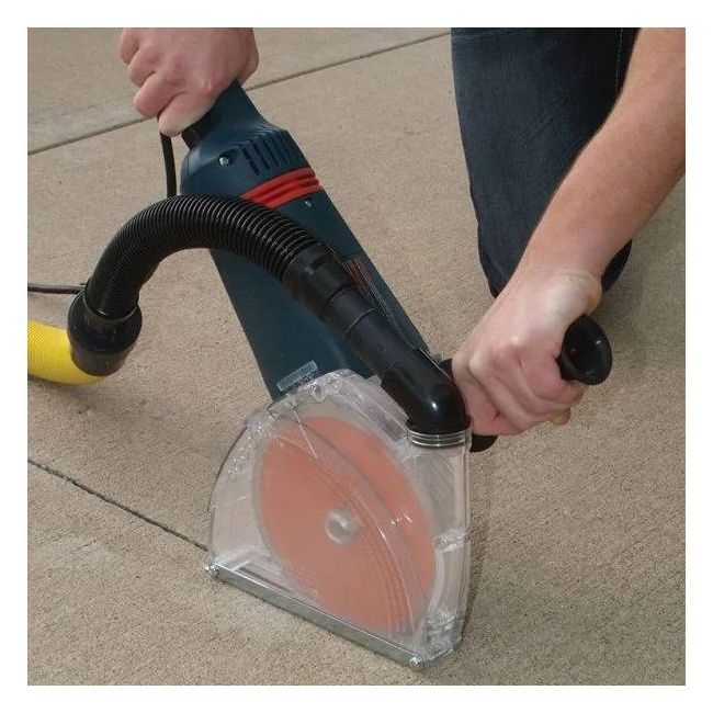 CutBuddie dust collector for 6 to 9“ grinders, for asbestos, silica - size 7” + 18” hose