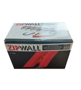 Set of 12 zippers of 7' (2.1 m) to seal the entrance of containment area without limiting the flow. Set includes hooks & knife