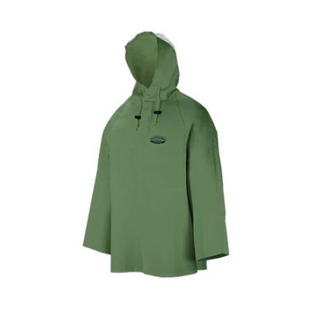 Manteau imperméable Hurricane de polyester enduit de PVC, résistant au feu (S à 5XL)
