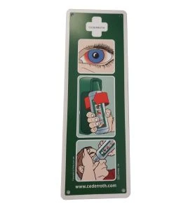 copy of Wall-mounted kit for emergency eye wash, 1 liter.