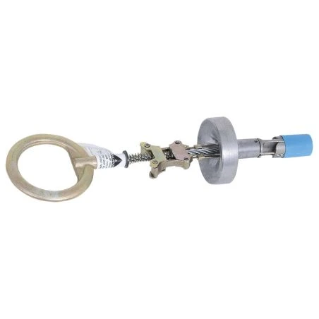 Temporary concrete anchor connector for ¾" hole. Strength 22 kN, capacity 310lb.