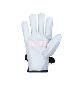 Gants de protection blancs pour les gants basse tension de classe 0 / classe 00, 10po.Vendu par paire.
