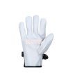 Gants de protection blancs pour les gants basse tension de classe 0 / classe 00, 10po.Vendu par paire.