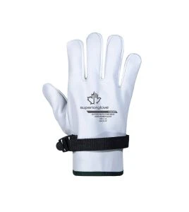 White protective gloves for class 0 / class 00 low-voltage gloves