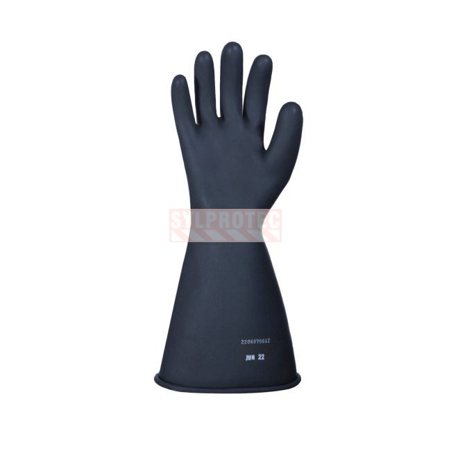Class 0 insulating rubber glove, 14 inches, black, NR0B36 from Superior Gloves, 1000 V AC