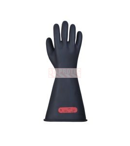 Gant en caoutchouc isolant classe 0, 14 po, noir, Superior Gloves NR0B36 1000 V AC.