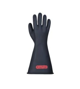 Gant en caoutchouc isolant classe 0, 14 po, noir, Superior Gloves NR0B36 1000 V AC.