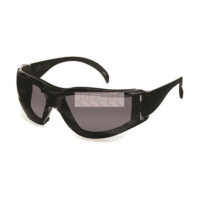 Cee Tec safety goggle with gray polycarbonate lens with foam lined