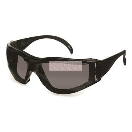 Cee Tec safety goggle with gray polycarbonate lens with foam lined