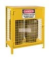 Cabinet for 2 propane cylinders, 30 W x 17 D x 37 H in., yellow